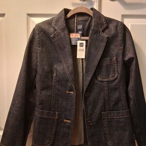GAP Women's Denim Jacket - Dark Blue